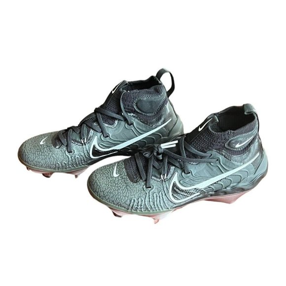 Nike Alpha Huarache NXT Black Metal Baseball Cleats - DJ6517-010 - Size 7 - Picture 3 of 7